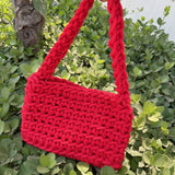 Ciing  Valentine's Day Casual Rope Woven Women Shoulder Bags Designer Knitted Lady Handbags High Quality Summer Beach Small Tote Bali Purses