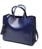 Ciing Vintage Genuine Leather Bags Women Messenger Bags High Quality Oil Wax Female Leather Handbags Ladies Shoulder Bag
