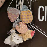 Ciing Crossbody Bags Kids Lace Mini Coin Purses Cartoon New Korean Style Kindergarten Toddler Fashion Travel Shopping Cute Gift Chic