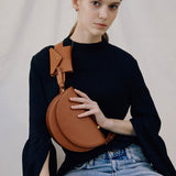 Ciing Fashion Saddle Women Shoulder Bags Designer Wide Strap Messenger Bag Luxury Pu Leather Crossbody Bag Chic 2 Bags Set Small Purse