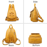 Ciing Multifunctional Spring High Quality Woman Backpack Luxury Lady Backpack Large Capacity Bow PU Leather Student School Bag