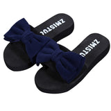 Ciing Women Bow Summer Sandals Slipper Indoor Outdoor Flip-flops Beach Shoes New Fashion Female Casual Flower Slipper Zapatos
