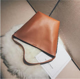 Ciing Brand design women shoulder bag Large capacity Chain bucket Handbags Quality PU leather Women's Totes Shopping Bag bolsa feminin