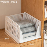 Ciing Stackable Wardrobe Drawer Cabinet Organizer Drawer Clothes Closet Storage Box Shelves Plastic Layered Partitions Storage Rack EL