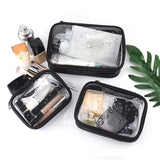Ciing Waterproof Transparent PVC Cosmetic Bag Women Make Up Case Travel Zipper Makeup Beauty Wash Organizer Toiletry Storage Kit Bags