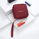 Ciing Korean Women Cosmetic Bag Zipper Pouch Cute Handbag Lipstick Brush Makeup Bag Student Pencil Case Eearphone Storage Bag