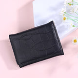 Ciing Retro Stone Pattern Small Trifold Wallet Women Card Holder Soft Pu Leather Ladies Purse Short Wallets Female Fashion Coin Bag