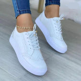 Ciing Women's Shoes New Spring Winter Flats Sport Casual Suede Sneakers Lace Up Plus Size Oxford Mujer Zapatos