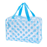 Ciing Women Floral Transparent Cosmetic Bag Travel Makeup Wash Bag Clear Handbag Bathing Underwear Toiletries Storage Waterproof Pouch