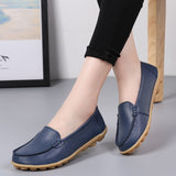 Ciing New Shoes Women Comfortable Flats Ballet Shoes Woman Cut Out Leather Breathable Casual Moccasins Ladies Shoes Ballerina Female
