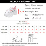 Ciing Chunky Platform Sneakers for Women High Heels Thick Bottom Vulcanize Shoes Woman Spring Autumn Increase Casual Shoes