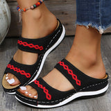 Ciing Women Sandals Breathable Mesh Summer Shoes For Women Low Heels Sandalias Mujer Beach Slippers Sandals Summer Footwear Female