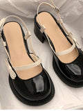 Ciing Mary Janes Platform Shoes Buckle Bow Round Toe Sweet Shoes Lolita Hollow Fairy Elegant Sandals Shoes Woman Casual Summer