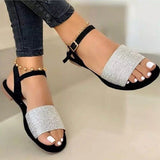 Ciing Women Sandals Classics Ankle Strap Summer Sandals Flat Shoes for Women  Lightweight Flats Sandalias Mujer Casual Summer Footwear