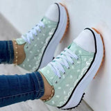 Ciing Women's Shoes New Pattern Canvas Shoes High Quality Ladies Sneakers Flat Lace Up Adult Zapatillas Mujer Chaussure Femme