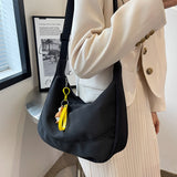 Ciing New Solid Color Crossbody Bags For Women Simple Student Shoulder Bag Waterproof Nylon Casual Schoolbag Ladies Messenger Bag