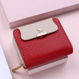 Ciing Women Wallets Leaf Hasp Clutch Brand Designed Student Leather Mini Coin Purse Female Card Holder Money Bag carteras para mujer