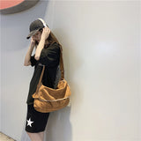 Ciing Multi Pockets Messenger Bag Large Capacity Girl Shoulder Bags Solid Color Women'S Bag Fashion Canvas School Crossbody Bag