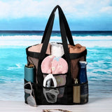Ciing 8 Pockets Summer Large Beach Bag For Towels Mesh Durable Travel Handbag Toys Organizer Waterproof Underwear Swimming Storage Bag