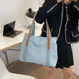 Ciing Simple Women Shoulder Bags Totes Casual Nylon Large Capacity Top-handle Bags Ladies Daily Shopping Bags Female Travel Handbags
