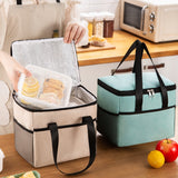Ciing Waterproof Portable Lunch Bag Cationic Large Thermal Insulation Bag Ice Bag Thickened Large-capacity Lunch Box Bag Picnic Bag