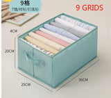 Ciing Drawer Storag Clothes Pant Organizer Foldable Wardrobe Clothes Organizer For Shirt Pants With Divided 9 Grids Storage Box