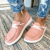 Ciing Women Canvas Shoes Lace Up Sneakers Summer Ladies Loafers Soft Breathable Casual Shoes Solid Female Flat Shoes Plus Size