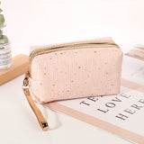 Ciing Solid Color Cosmetic Bag Women Makeup Pouch Toiletry Bag Fashion Necessaries Make Up Organizer Case Waterproof Wash Kit