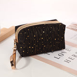 Ciing Women Paillette Stars Cosmetic Bag Make Up Bag Pouch Wash Toiletry Bag Travel Ladies Makeup Bag Tampon Holder Organizer Bags
