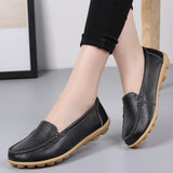 Ciing New Shoes Women Comfortable Flats Ballet Shoes Woman Cut Out Leather Breathable Casual Moccasins Ladies Shoes Ballerina Female