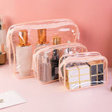 Ciing Transparent PVC Storage Bags Travel Organizer Clear Makeup Bag Beautician Cosmetic Bag Beauty Case Toiletry Bag Wash Bags