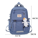 Ciing Fashion Lovers Rucksack High School Bookbag for Girls Boy Schoolbag Women Travel Bag Mochila Men Laptop Backpack Black