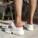 Ciing Fashion Women's Slippers Thick-soled Slip-on Gladiator Shoes Summer Sandals New Casual Sports Wedge Women's Slippers