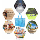 Ciing 8 Pockets Summer Large Beach Bag For Towels Mesh Durable Travel Handbag Toys Organizer Waterproof Underwear Swimming Storage Bag
