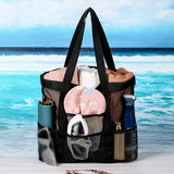 Ciing Women Swimming Storage Bag Large Capacity Shoulder Pack Beach Portable Mesh Bag Handbags Travel Bathing Pack