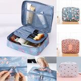 Ciing Women Makeup Bag Toiletrys Organizer Cosmetic Bags Outdoor Travel Girl Personal Hygiene Waterproof Tote Beauty Make Up Case