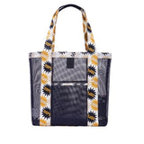Ciing Women Summer Mesh Beach Bags Waterproof Swimming Storage Bags Lady's Sports Fashion Casual Travel Shopping SPA Shoulder Handbag