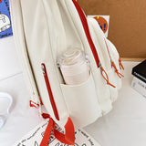 Ciing New Multiple Pockets Women Backpack Female Cool Waterproof Nylon Travel Bag Large Capacity Kawaii Schoolbag Girl Student Bookbag