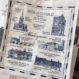 Ciing Women Canvas Shoulder Bag Shakespear Printing Ladies Casual Handbag Tote Bag Large Capacity Cotton Reusable Shopping Beach Bag