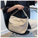 Ciing Large Capacity Women's Messenger Bag Shoulder Bag Summer Solid Color Shopping Bags Canvas Bag Satchel Women Crossbody Bag