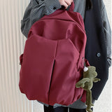 Ciing New Women's Nylon Backpack for Cute Girl Anti Theft School Bag Female Large Capacity Travel Rucksack Fashion Lady Canvas Mochila
