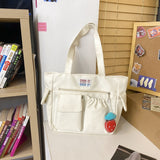 Ciing Fashion Women Shoulder Bag for College Girls Bookbag Cute Casual Waterproof Make Up Bag Kawaii Summer Sweet Schoolbag