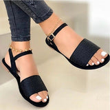 Ciing Women Sandals Classics Ankle Strap Summer Sandals Flat Shoes for Women  Lightweight Flats Sandalias Mujer Casual Summer Footwear