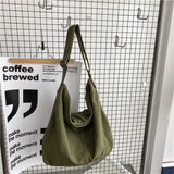 Ciing Shoulder Bag Women Shopper Canvas Tote Bag Female Solid Simple Large Capacity Crossbody Bags Women Designer Handbags