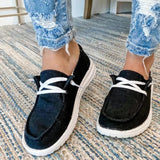 Ciing Women Canvas Shoes Lace Up Sneakers Summer Ladies Loafers Soft Breathable Casual Shoes Solid Female Flat Shoes Plus Size