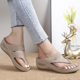 Ciing Women Sandals Summer New Shoes For Women Low Heels Flip Flops Soft Bottom Slippers Sandalias Mujer Summer Footwear Female