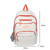Ciing New Multiple Pockets Women Backpack Female Cool Waterproof Nylon Travel Bag Large Capacity Kawaii Schoolbag Girl Student Bookbag