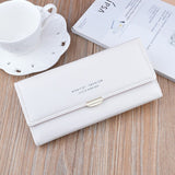 Ciing New Leather Women Wallets Hasp Lady Money bags Zipper Coin Purse Woman Envelope Wallet Money Cards ID Holder Bags Purses Pocket