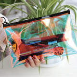 Ciing Fashion Laser Travel Cosmetic Bag Transparent Big Makeup Bag Toiletry Brush Bags Organizer Necessary Case Wash Make Up Box