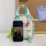Ciing Kawaii Mini Backpack Women Multifunction Backpacks Female Waterproof Nylon Small Travel Bag Teenage Girl Mobile Phone Back Bag